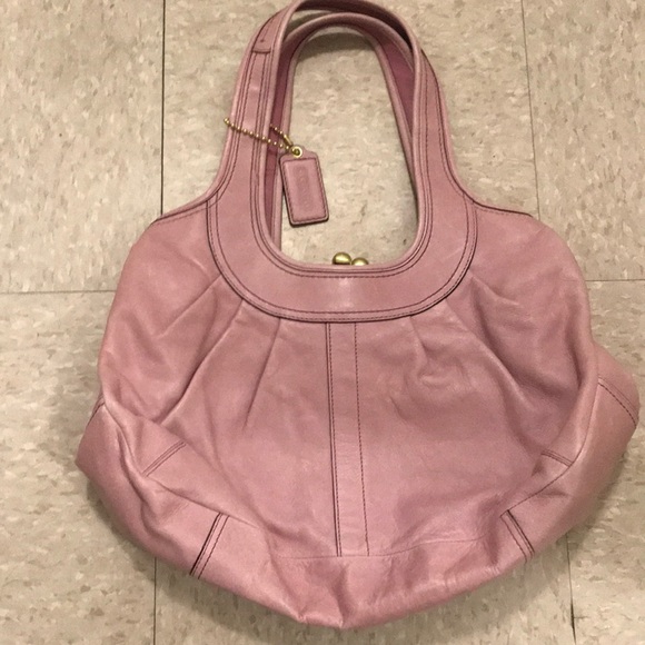 Coach Handbags - Pink leather Coach bag